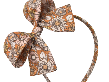 Rust Floral :: Big Girl Headband Sale