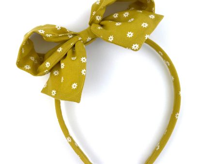 Mustard Floral :: Big Girl Headband on Sale