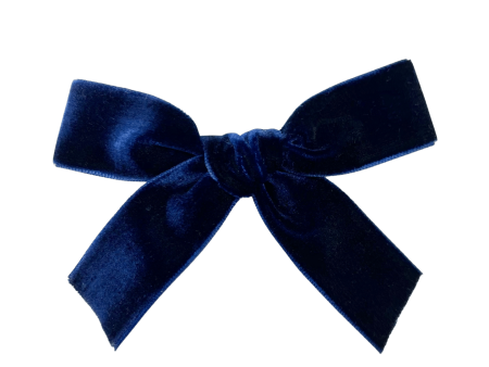 Navy Velvet :: Ribbon Explorer Bow For Discount