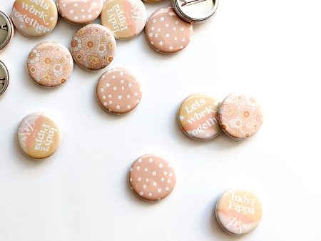 Let s Work Together :: Button Set on Sale