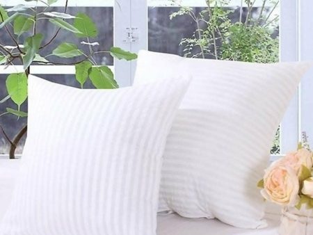 REST NEST Fiber Hotel Quality Polyester Fiber Filler Pillow (16x16 inch Inches Pillow, Pack of 5 White) Supply