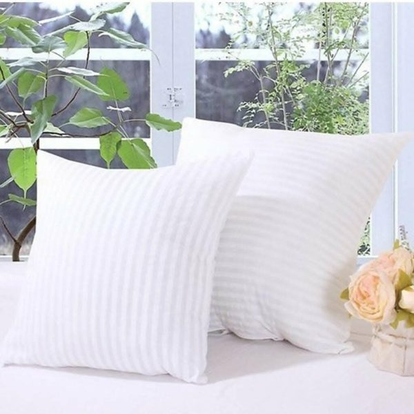 REST NEST Fiber Hotel Quality Polyester Fiber Filler Pillow (16x16 inch Inches Pillow, Pack of 5 White) Supply