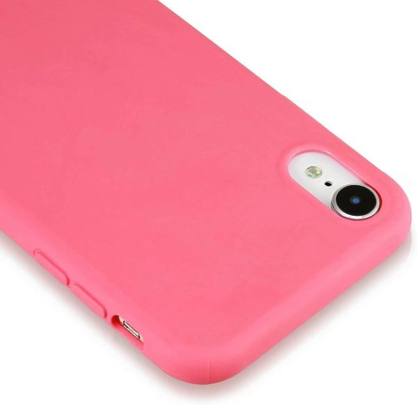 SQUIF Soft Silicone Fitted Skin case Back Cover for iPhone XR | 10r (Pink) Sale