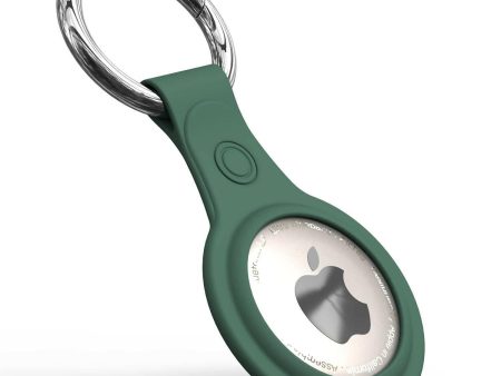 SQUIF Silicone Key Ring Holder Case Cover Compatible for Apple Airtag (Green) Online