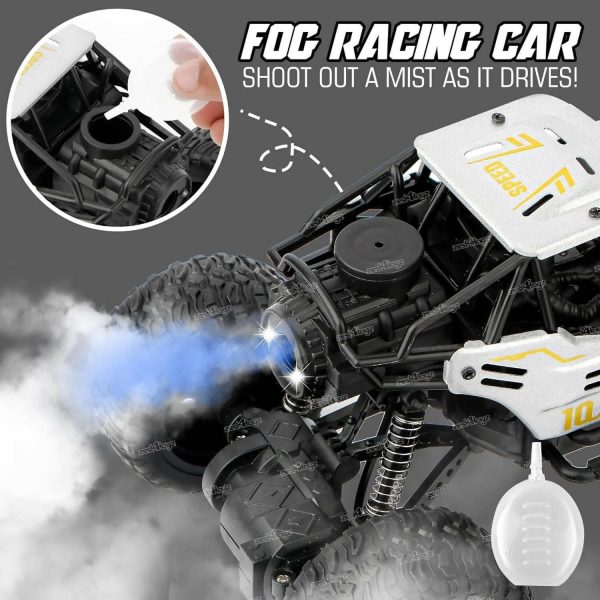 Remote Control Car for Kids with Mist Smoke Effect 2 WD Monster Truck Rock Crawler Climbing RC Toy Vehicle Car For Discount