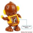 Zest 4 Toyz Battery Operated Music and Sound Toys Swinging Monkey Light and Sound Toys for Babies Educational Toddler Toys Brown Online Hot Sale