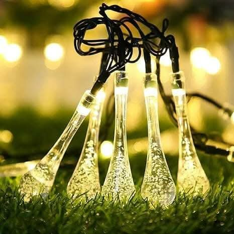 Water Drop LED Bulbs String Ball Globe Lights (14 lights) Online now