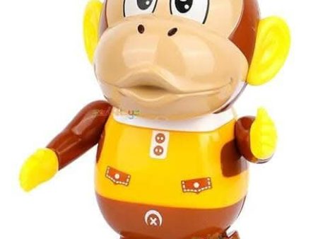 Zest 4 Toyz Battery Operated Music and Sound Toys Swinging Monkey Light and Sound Toys for Babies Educational Toddler Toys Brown Online Hot Sale