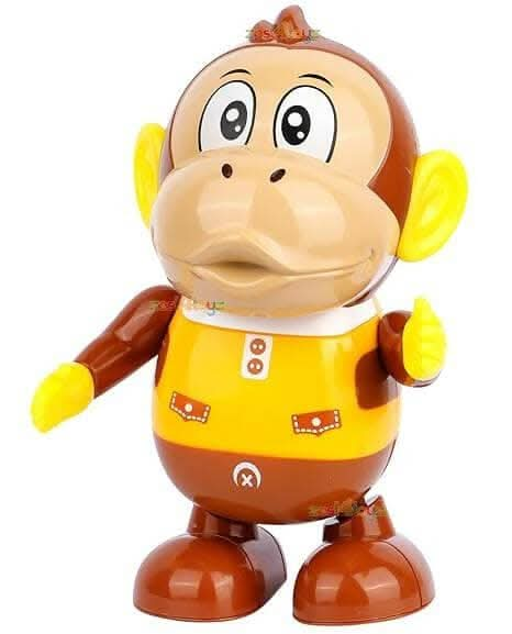 Zest 4 Toyz Battery Operated Music and Sound Toys Swinging Monkey Light and Sound Toys for Babies Educational Toddler Toys Brown Online Hot Sale