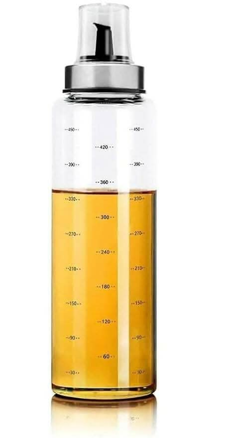 P-plus international borosilicate glass oil dispenser with lid 500ml Supply