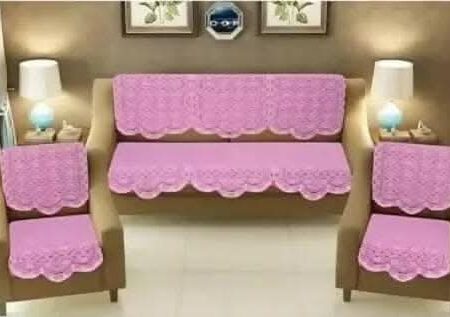 Latest Sofa Cover(Pink) on Sale