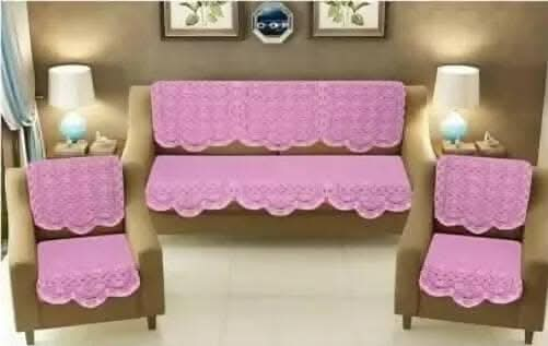 Latest Sofa Cover(Pink) on Sale