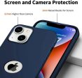 SQUIF Silicone Slim Soft Back Case for iPhone 14 Plus Cover Ultra Thin, Flexible with Extra Camera Protection (Blue) Sale