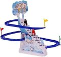 Kinderkart Jolly Penguin Fun Playful Race Set - Dynamic Music & Shinning Lights, Safe & Durable Slide Playset for Toddlers & Kids, Automatic Climbing Stairs & Sliding Penguins Online Sale