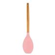 P-plus international premium silicone spatula Flexible & Heat Resistant Rubber Spatula with Wood Handle (pink) Online