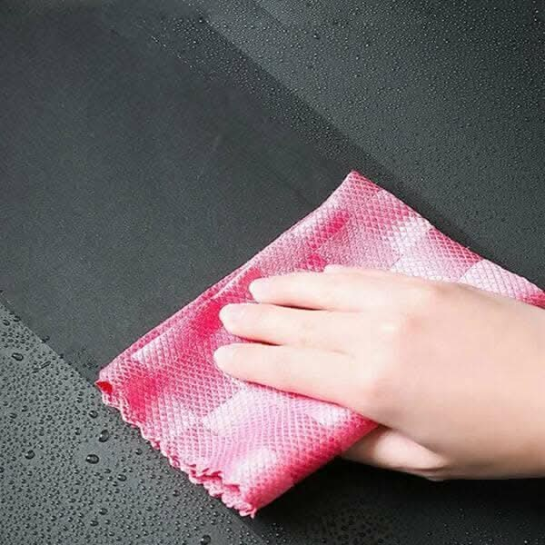 P-PLUS INTERNATIONAL Nanoscale Cleaning Cloths , Kitchens and Cars (Pack of 10 - Random Color) For Discount