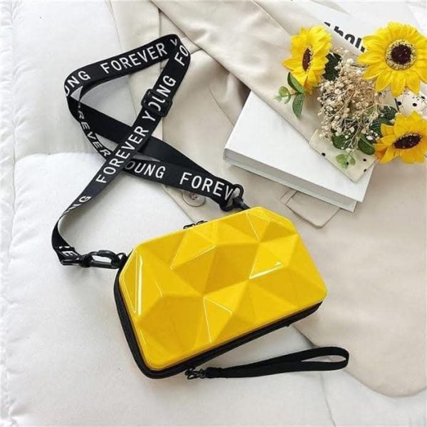 Fashion Street FS 3D Sling Box Bag Forever Young Sling bag (yellow) Online