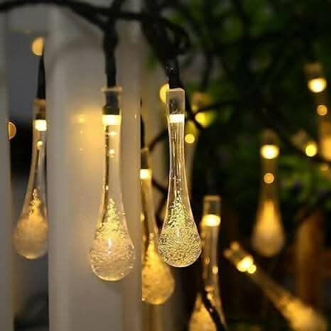 Water Drop LED Bulbs String Ball Globe Lights (14 lights) Online now