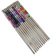 SENECIO SS Floral Geometric Printed Colorful Chopstick Hair Stick (12Pc) Supply