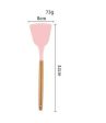 P-Plus International Silicone Spatula Turner, Wooden Handle Flexible & Heat Resistant Rubber Spatulas (Pink) Supply