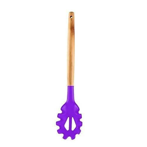 P-plus international silicone pasta fork, food grade noodle spoon (Purple) Supply