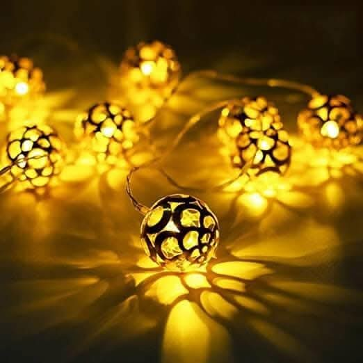 Metal Ball LED string Light (14 lights) For Cheap