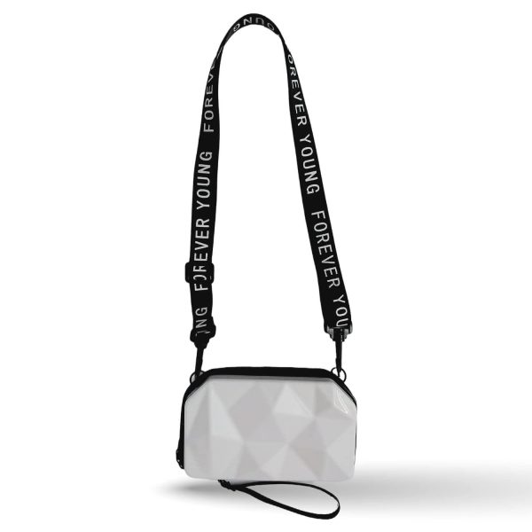 Fashion Street FS 3D Sling Box Bag (silver) For Sale