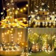 Snow Flake String Lights for Indoor Outdoor Decoration (14 lights) Fashion