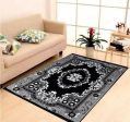 Home Style craft designed Living hall Carpets - 4x6 feet ( Black) For Discount