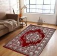 Elite Carpets for living Room   Hall - 5x7 feet (Maroon) Online Hot Sale