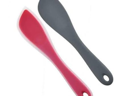 P-plus international silicone spatulas for non-stick cooking (multi colour, pack of 2) Online Hot Sale