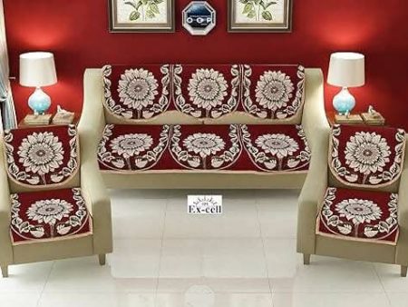 Latest Sofa Cover(MAROON) Online Sale