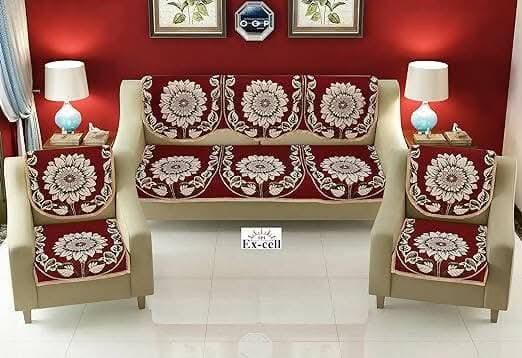 Latest Sofa Cover(MAROON) Online Sale