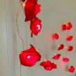 Red Rose Flower LED string light (14 Rose) Cheap