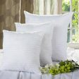 REST NEST Fiber Hotel Quality Polyester Fiber Filler Pillow (16x16 inch Inches Pillow, Pack of 5 White) Supply