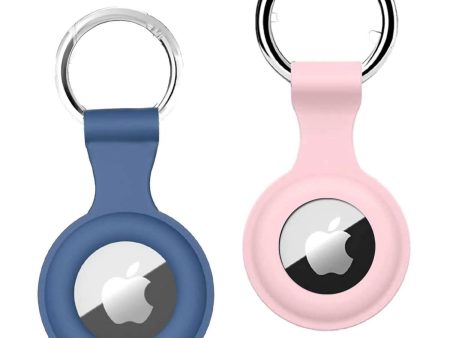 Squif Airtag cases for apple airtags with silicon case protective cover for tracker   anti-lost device keychain protection (blue and  pink, pack of 2) Sale