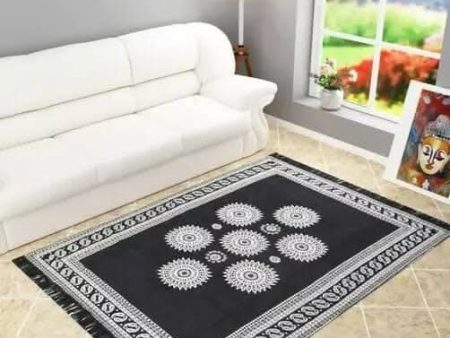 Elite Carpets for living Room (5 x 7feet, Black) Online Hot Sale