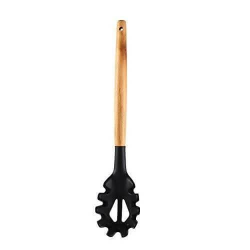 P-plus international silicone pasta fork, food grade noodle spoon (Black) For Discount