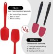 P-Plus International Silicone Non-Stick Heat Resistant Kitchen Utensil| Spatula Spoon (Pack of 2 RED) Online now