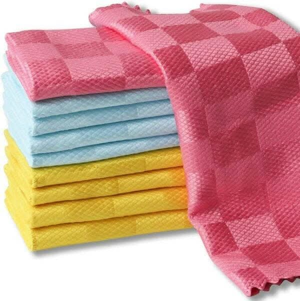 P-PLUS INTERNATIONAL Nanoscale Cleaning Cloths , Kitchens and Cars (Pack of 10 - Random Color) For Discount