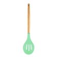 P-Plus International Silicone Cooking Spoon BPA Free 480°F Heat-Resistant Rubber Non-Stick Slotted Spoon for Mixing (Green) Online