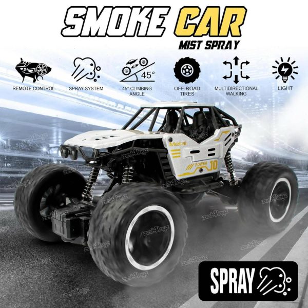 Remote Control Car for Kids with Mist Smoke Effect 2 WD Monster Truck Rock Crawler Climbing RC Toy Vehicle Car For Discount