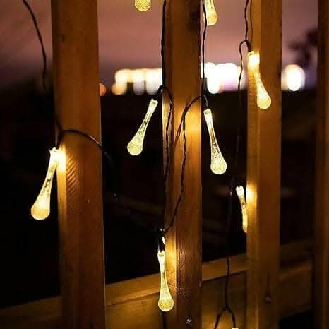 Water Drop LED Bulbs String Ball Globe Lights (14 lights) Online now