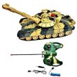 RUHANI Remote Control Shooting Mode Army Tank Big Size with Rechargeable Batteries Plastic Army Tank for-Kid(Multicolour) Online