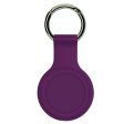 SQUIF Silicone Key Ring Holder Case Cover Compatible for Apple Airtag (Purple) Discount